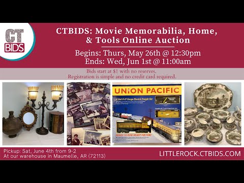 CTBIDS: Movie Memorabilia, Home, & Tools Online Auction