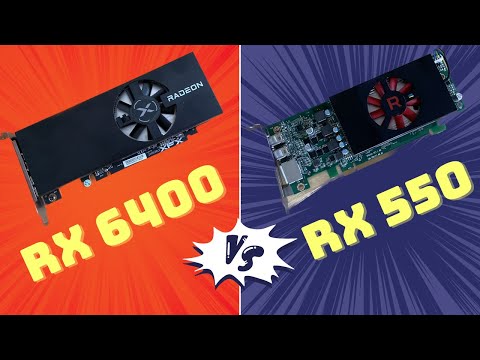 RX 6400 vs. RX 550 – Vergleich von Low-Profile-Grafikkarten