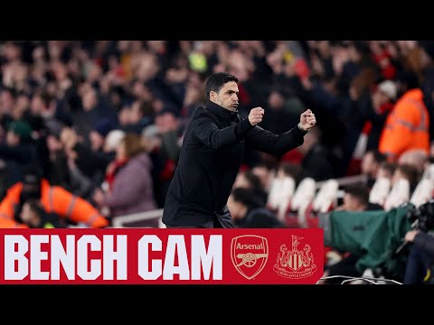 BENCH CAM | Arsenal vs Newcastle United (4-1) | All the goals, drama and celebrations from N5!