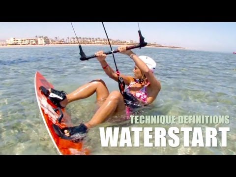 Waterstart - Kitesurfing Technique Definition
