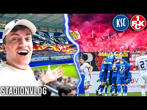 ULTRAS CHAOS At Karlsruher vs Kaiserslautern In Südwest Derby