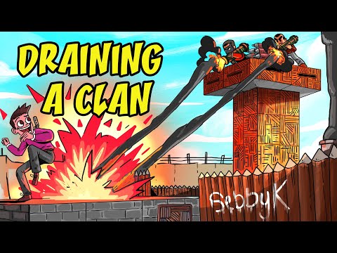 BUILDING INSIDE HUGE CLAN COMPOUND and MAKING THEM WASTE 50+ ROCKETS// Rust