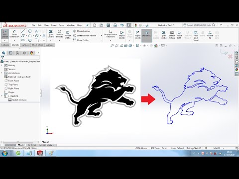 Solidworks Quick Tip #2 : Autotrace Sketch Picture