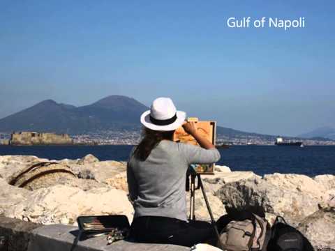 Karina Drogowska painting in Italy