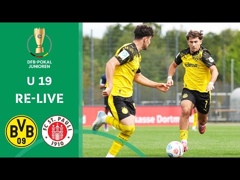 Borussia Dortmund vs. FC St. Pauli | RE-LIVE | U 19 DFB-Pokal Junioren – 2. Runde