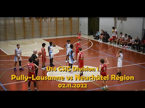 U14 CSJC Division1: Pully-Lausanne U14-1 CPE vs Neuchâtel Région, 22.11.2022