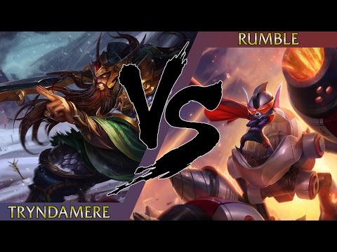 Tryndamere vs Rumble - I think this guy went mental boom!