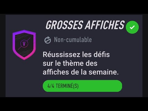 FIFA21 SBC / DCE - GROSSES AFFICHES du 5 / 11 - SOLUTION PAS CHER