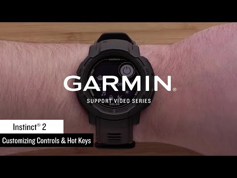 Support: Customizing Controls & Hot Keys on the Instinct® 2
