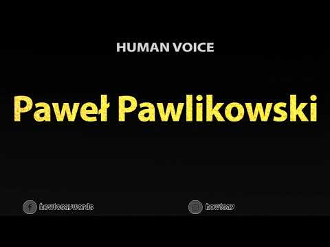 How To Pronounce Pawel Pawlikowski