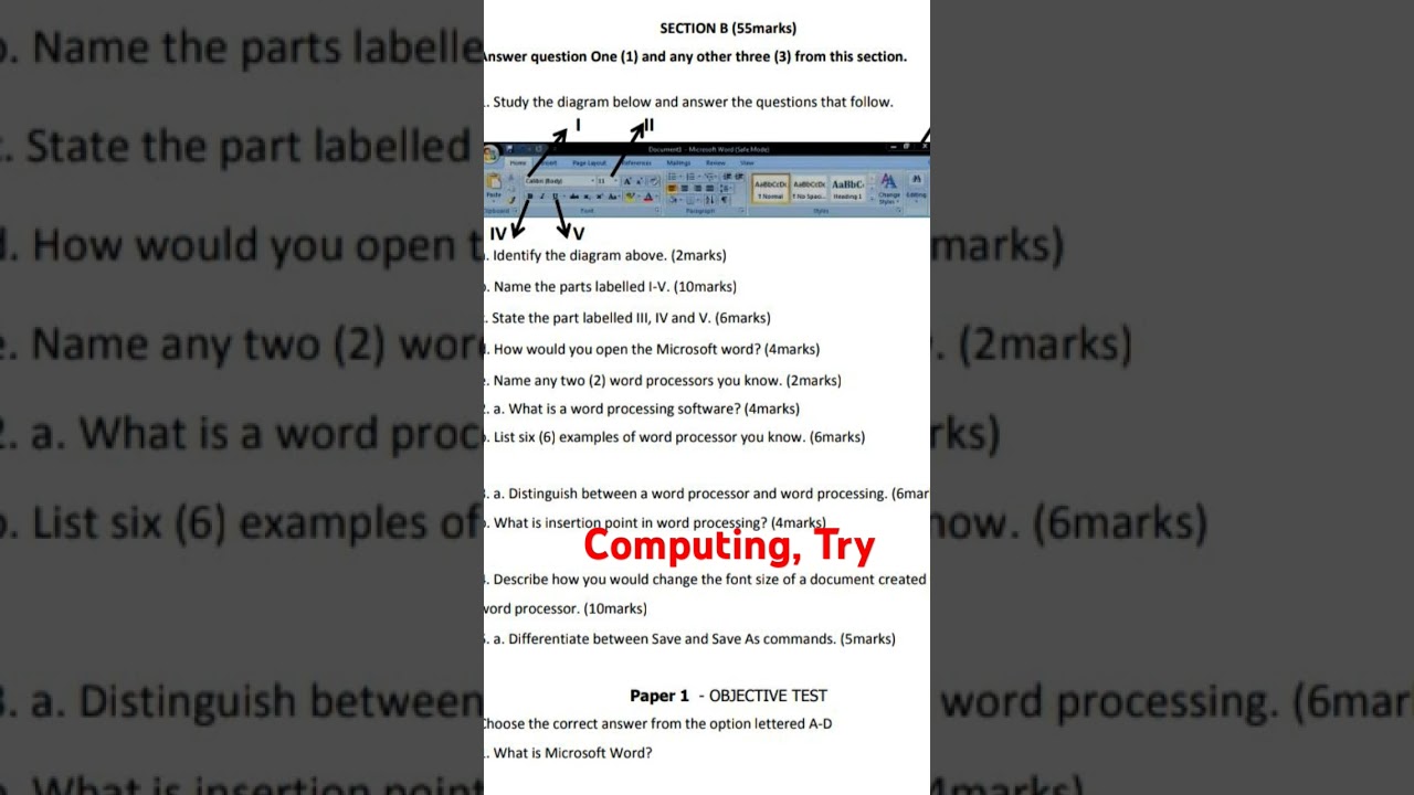 #bestbrainmock BECE computing questions #mockquestions