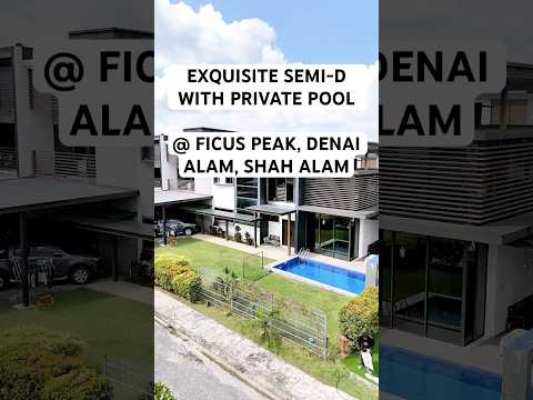 Fully Renovated & Fully Furnished Double  Storey Semi Detached Ficus Peak @ Denai Alam, Shah Alam. video