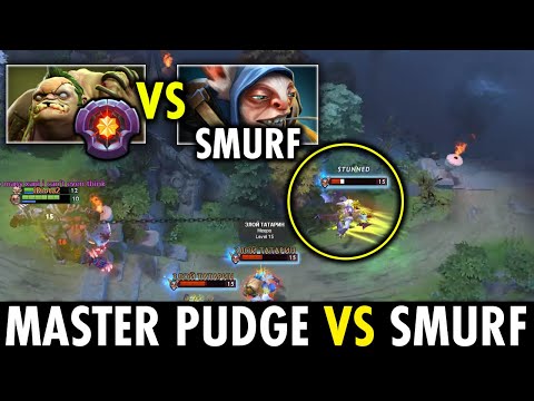 WHEN MASTER TIER PUDGE MEET SMURF MEEPO IN DIVINE RANK | GENIUS PUDGE