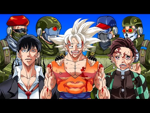What If Anime Protagonists Fought Against The Real World Army