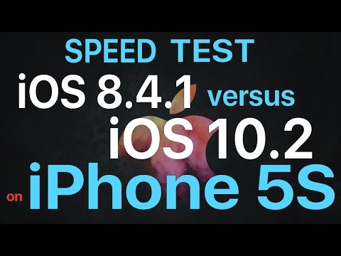 iPhone 5S : Speed Test iOS 8.4.1 vs iOS 10.2 Final (Build 14C92)