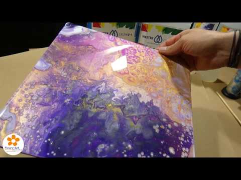 Acrylbild mit Resin versiegeln | Resin Art Tutorial (Deutsch)