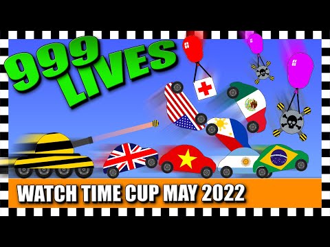 999 LIVES Car Survival - Watch time Cup May 2022 - Algodoo