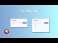 Create a To-Do List in HTML, CSS, and JavaScript (2024)