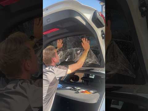 How To Tint a Boot/Tailgate Window 🧡🖤 Step-By-Step #howto #satisfying #windowtint