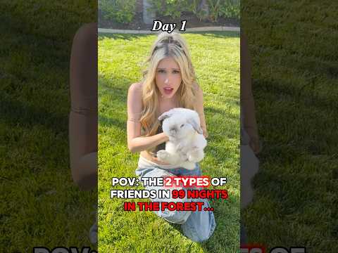 The 2 “TYPES” Of PLAYERS In 99 NIGHTS IN THE FOREST on ROBLOX! 🐇