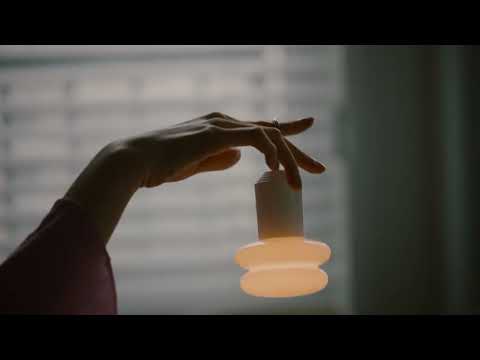 Snowman 8 Mini Portable Lamp - Tangerine