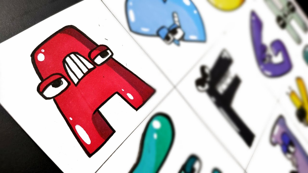 Drawing ALPHABET LORE A - L [ Alphabet lore animation ]