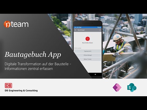 Bautagebuch App - Digitale Transformation auf der Baustelle | Power App & SharePoint