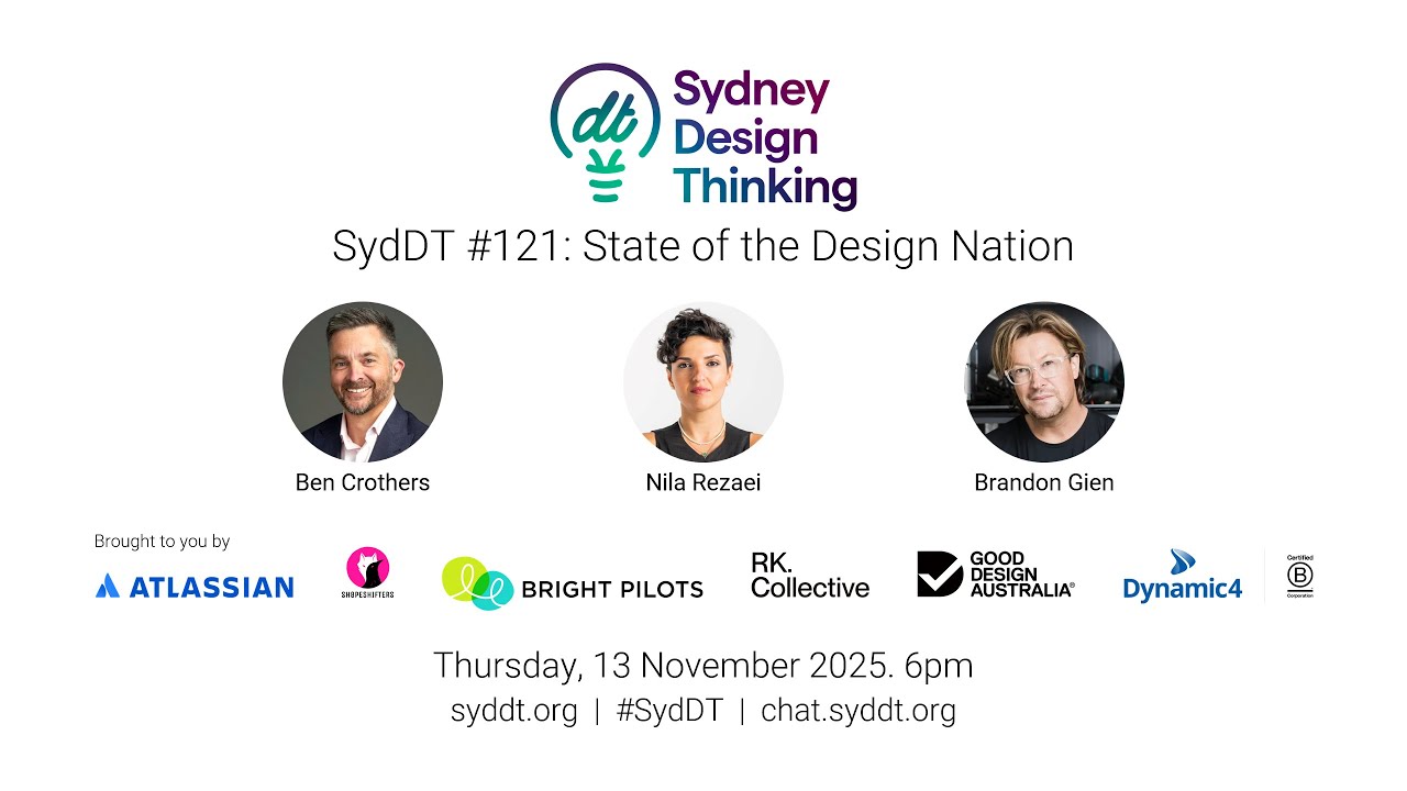 SydDT #121: State of the Design Nation with Ben Crothers, Nila Rezaei & Brandon Gien