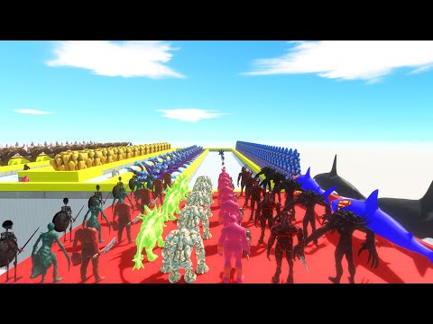 All Animals Colored Monster Championship – Animal Revolt Battle Simulator