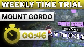 GTA 5 Time Trial This Week Mount Gordo | GTA ONLINE WEEKLY TIME TRIAL Mount Gordo (00:46)