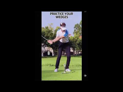 PGM HL008 야외 땅에 꽂는 골프 스윙 연습기 360도 회전 충격 트레이너 5단계 높이 조절 가능