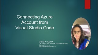 Learn how to connect to Azure from VS Code