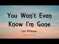 Lori McKenna - You Won't Even Know I'm Gone (Lyrics) - The Tree (2018)