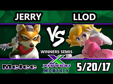 S@X Maylee Monthly - Jerry (Fox) Vs. Llod (Peach) SSBM Winners Semis - SMash Melee