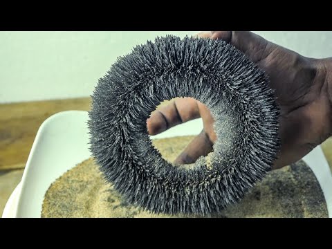 Magnetic Sand | Separating Iron Filings from Sand | Big Magnet