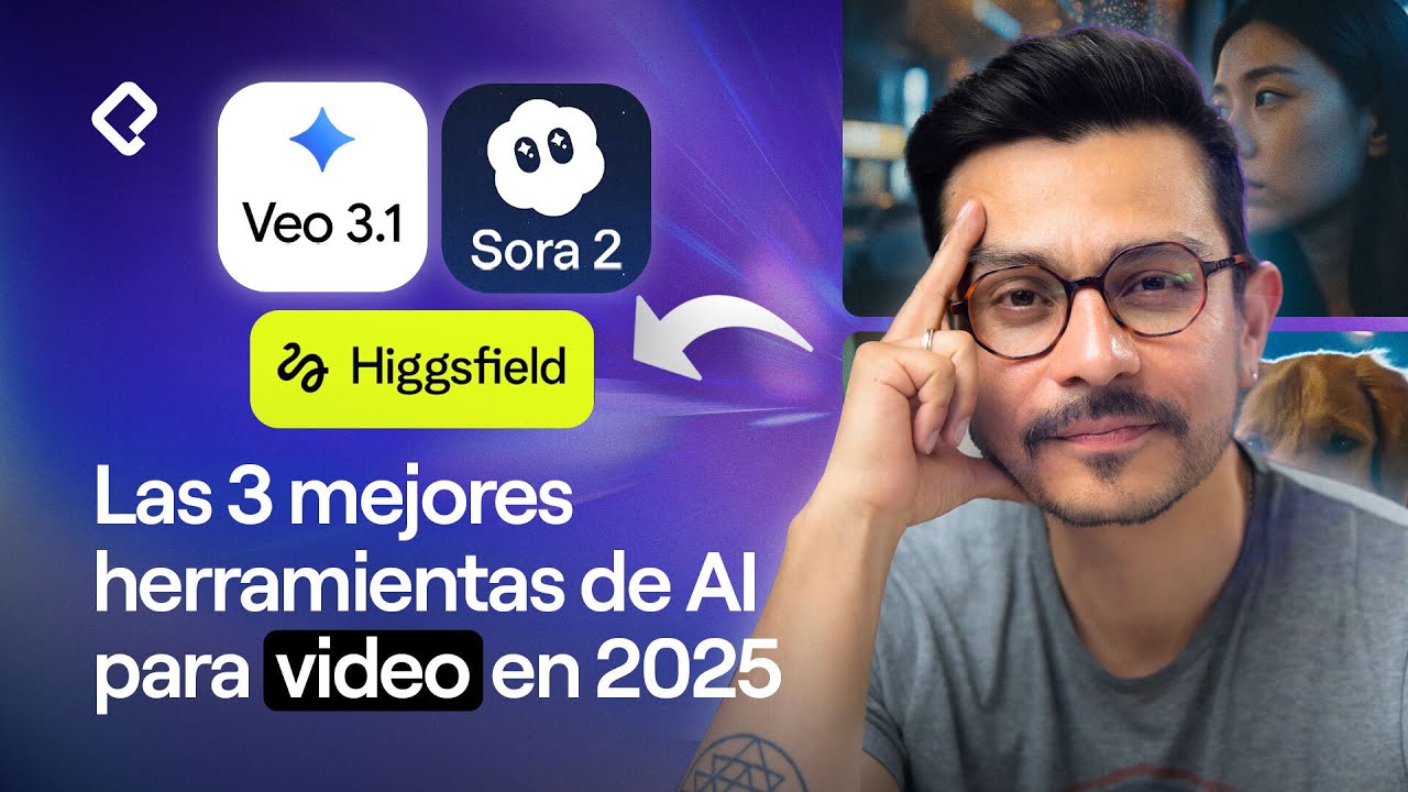 Las 3 mejores herramientas de AI para video en 2025