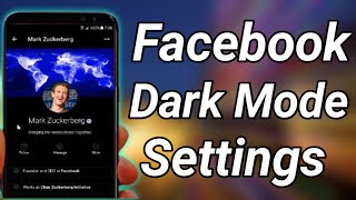 How To Fix Dark Mode Option Not Showing On Facebook ( Facebook Dark Mode ) ( Dark mode facebook )