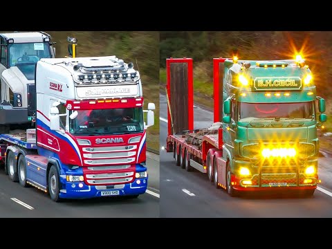 UK Truck Spotting - M74, Scotland | 4K