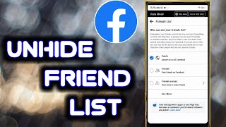 How to unhide friend list in facebook | unhide friends in facebook | unhide Friend | Hasnain info