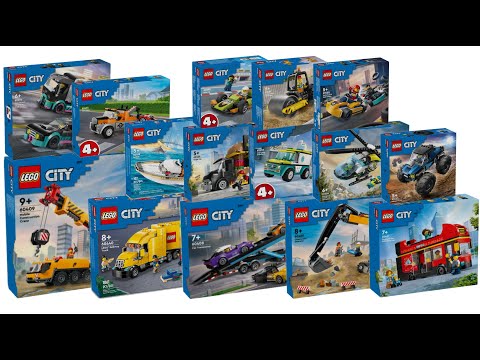 All LEGO City Great Vehicles sets 2024 Compilation/Collection Speed Build