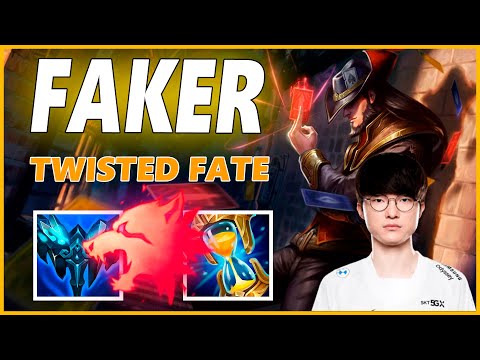 ⚡FAKER TWISTED FATE MID GAMEPLAY⚡SEASON 12 LEAGUE OF LEGENDS