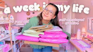 a cosy week self-employed at 26 📦 🎀 Spin & Mix™ live, packing orders & a shopify app you'll love!!