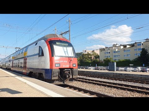 Vertrek SBB S2 richting Ziegelbrücke op station Pfäffikon SZ [29-7-2021]