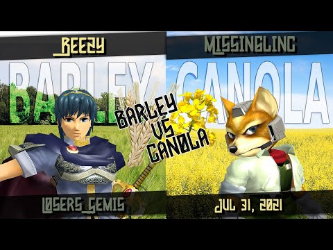 Beezy (Marth) vs. Missinglinc (Fox) - Losers Semis - Barley vs. Canola