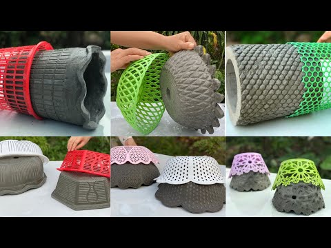 6 Amazing Perfect Beautiful Cement Flower Pots