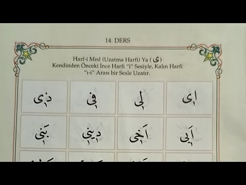 14.ders ,Med uzatmalar (ى ) Yâ harfi#medditabi