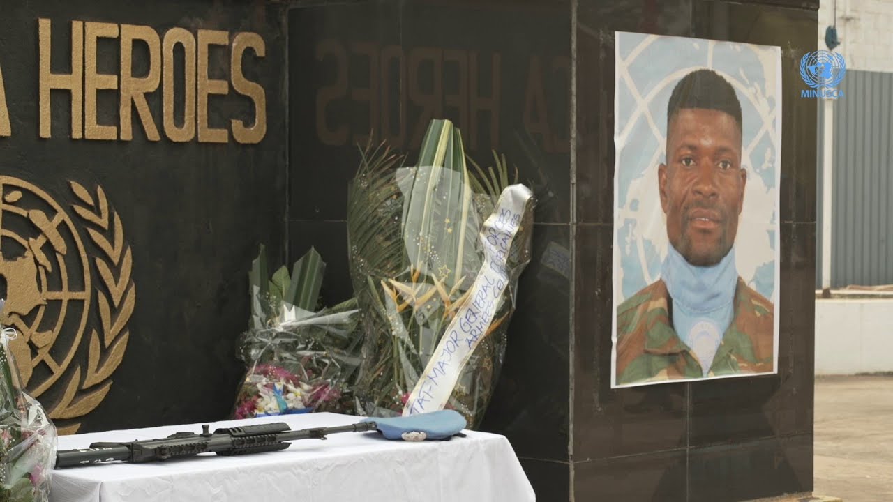 La MINUSCA rend un dernier hommage au sergent-chef Banda Alick du bataillon zambien