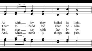 As with Gladness Men of Old - All Parts - Learn How to Sing Christmas Carols