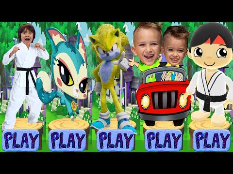 Tag with Ryan vs Sonic Dash vs Vlad and Niki vs Dash Tag Run Gameplay