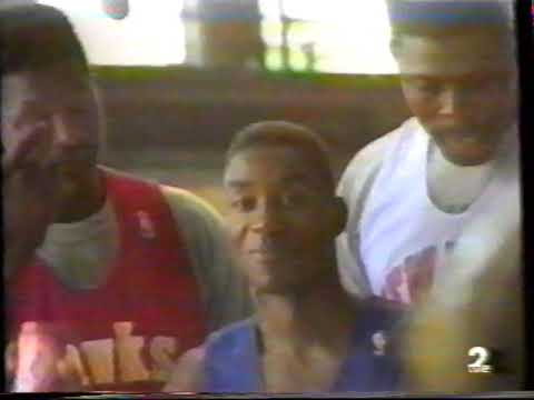 NBA Superstars of the 90's Commercials Behind the scenes